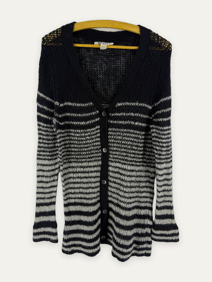 Roxy striped open-knit cardigan #668