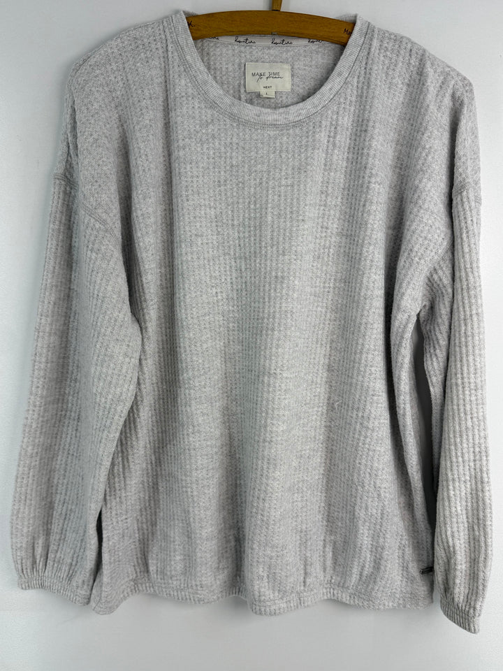 Next grey waffle lounge top #795 front