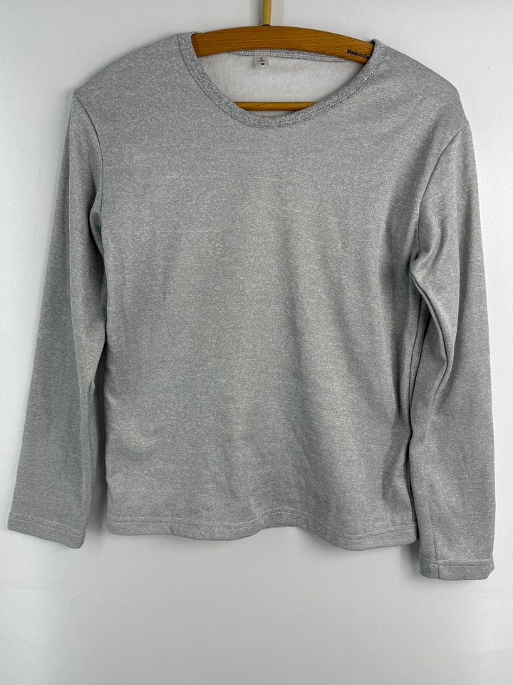 Grey fleece-lined top #797 front