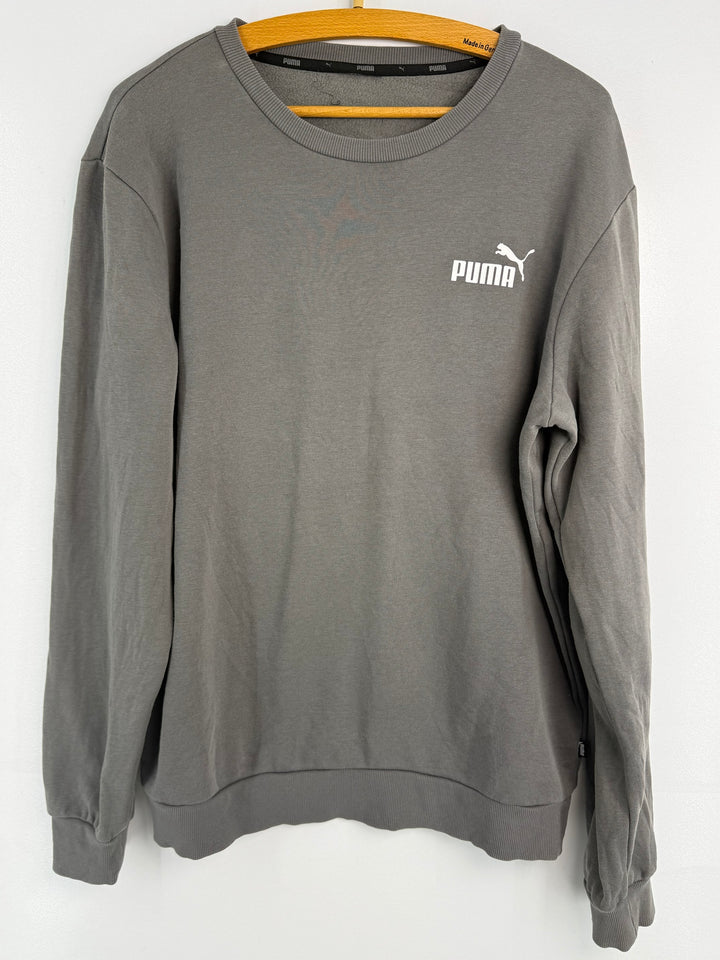 Puma grey logo sweatshirt #809 front