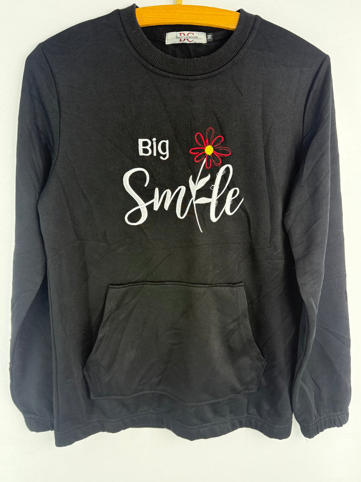 Black Collection Big Smile sweatshirt #810 front