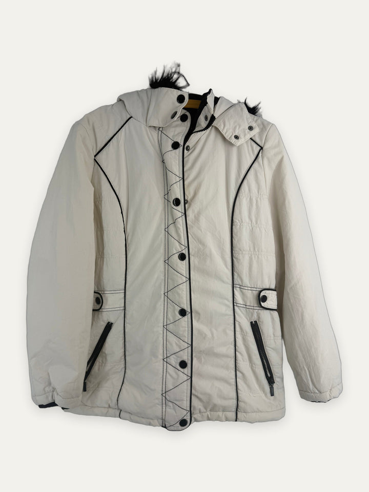 F&F Faux Fur Hood Padded Jacket front