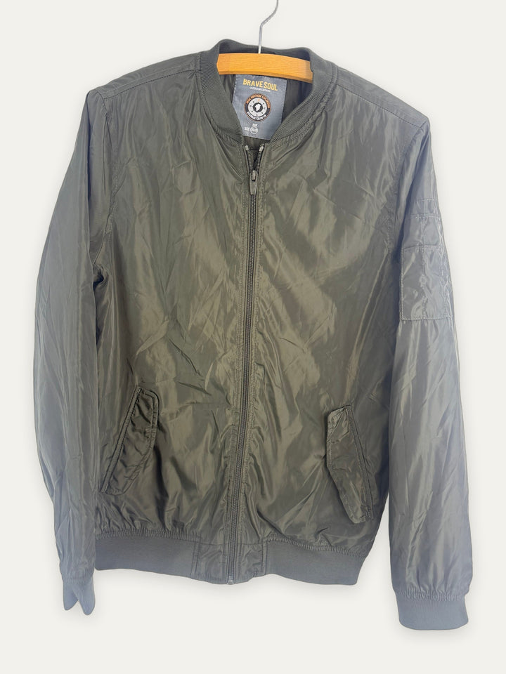 Brave Soul Lightweight Bomber Jacket front