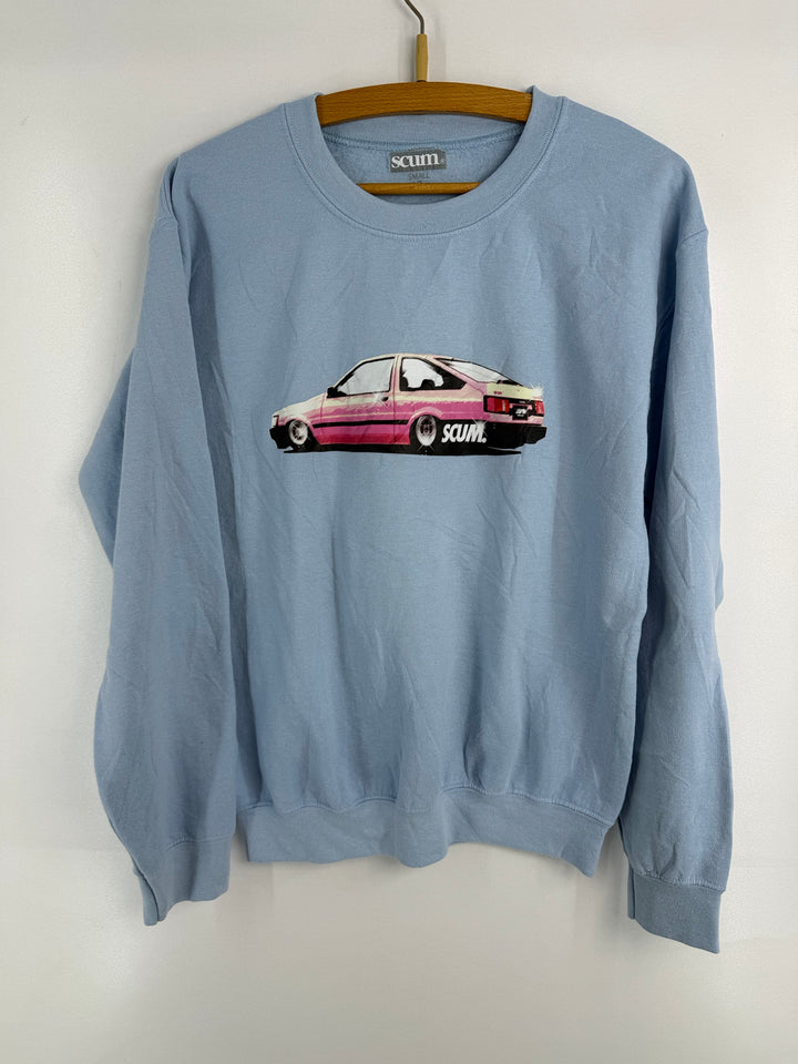 Scum car graphic sweatshirt #813 front
