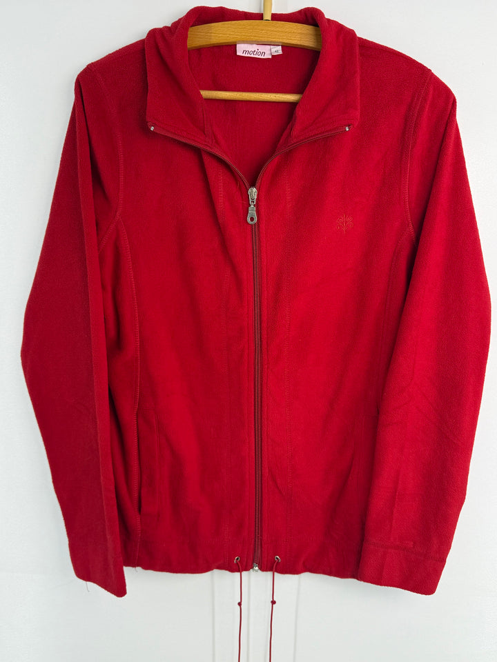 Blue Motion red fleece jacket #815 front