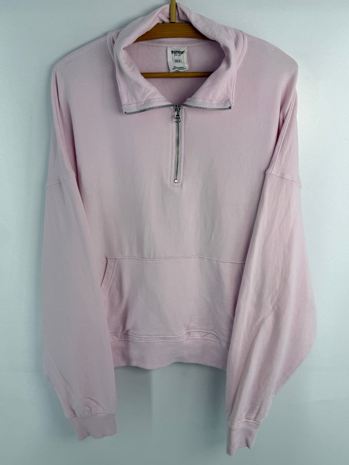 Bonds pink half zip sweatshirt #822 front