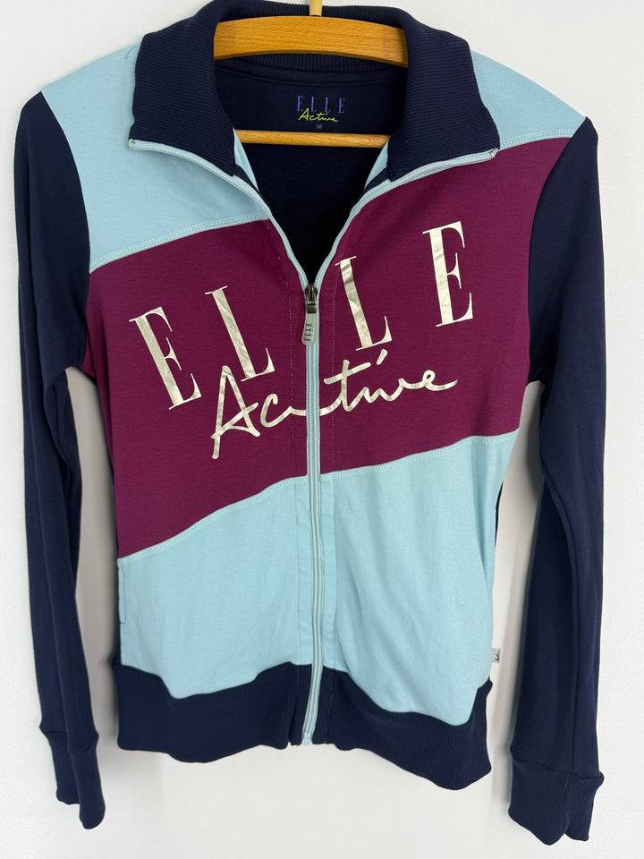 Elle Active Color-Block Zip Track Jacket — M | #828