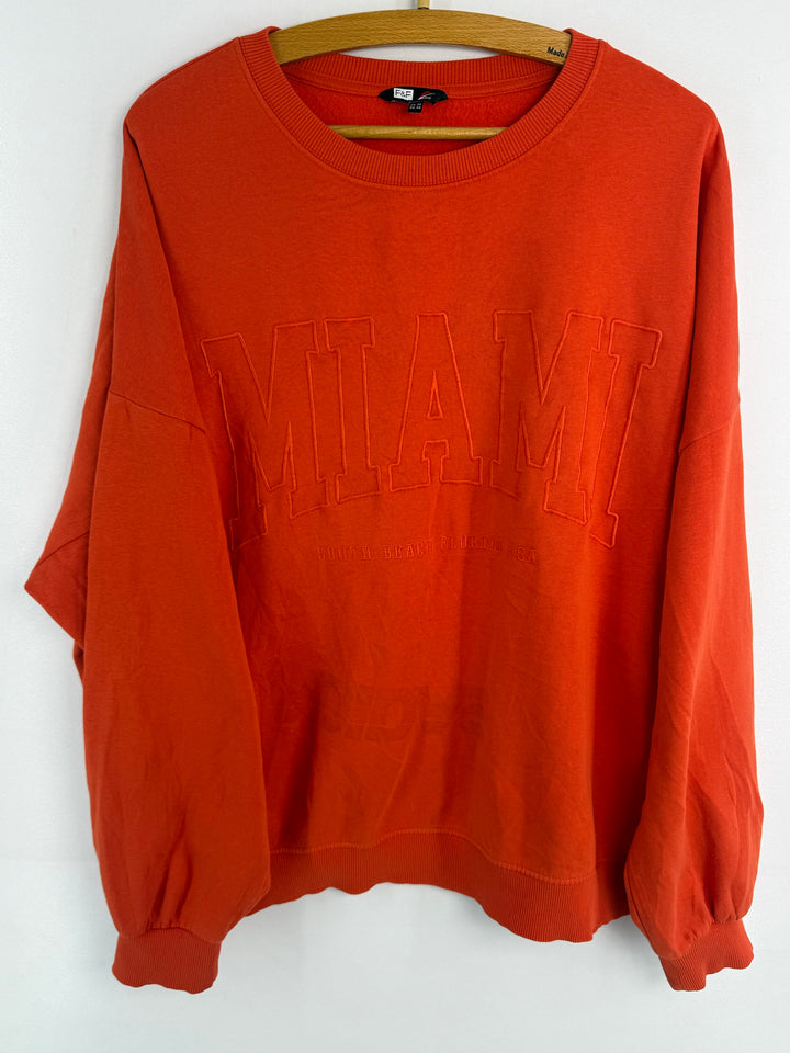F&F Active Miami Embossed Sweatshirt — XXL | #829