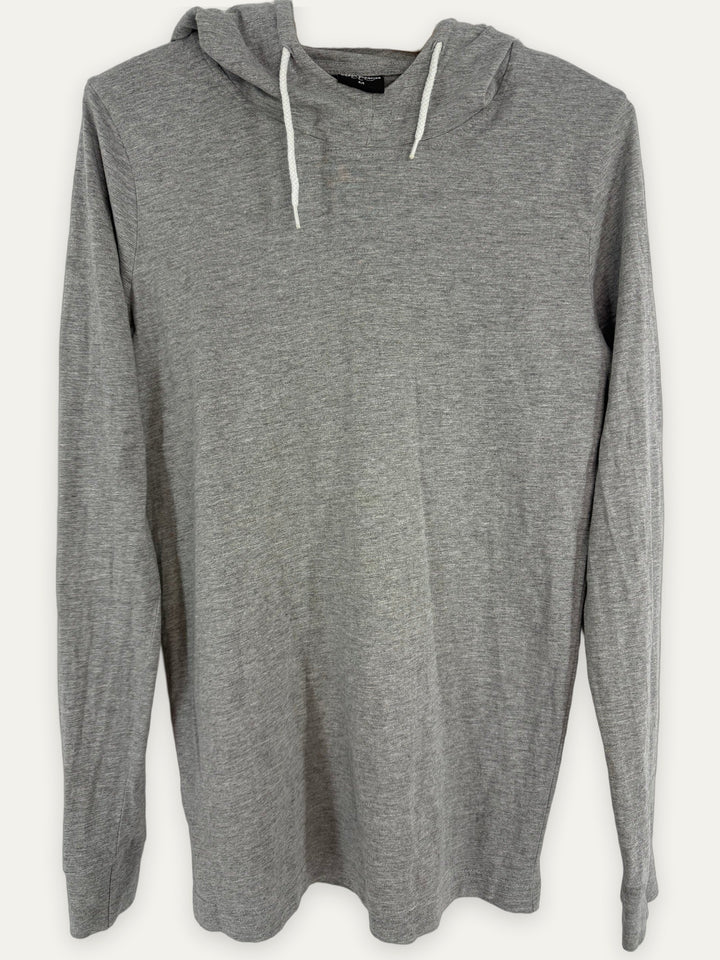 Urban Classics grey jersey hoodie front