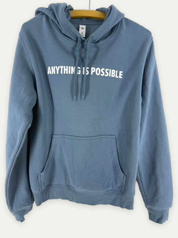 AS Colour blue Anything Is Possible hoodie front
