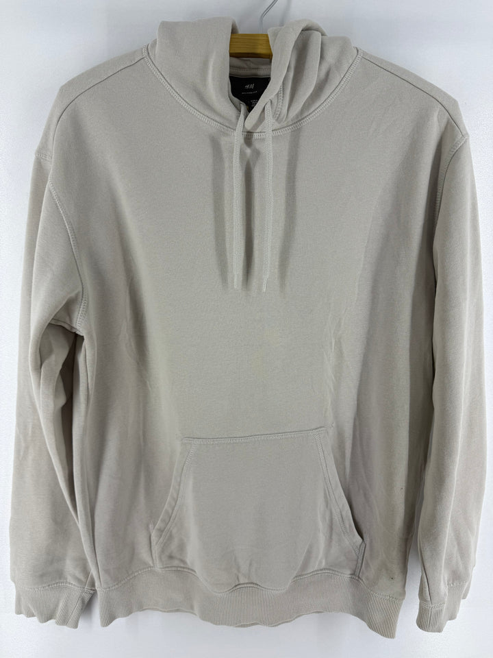 H&M beige relaxed fit hoodie front