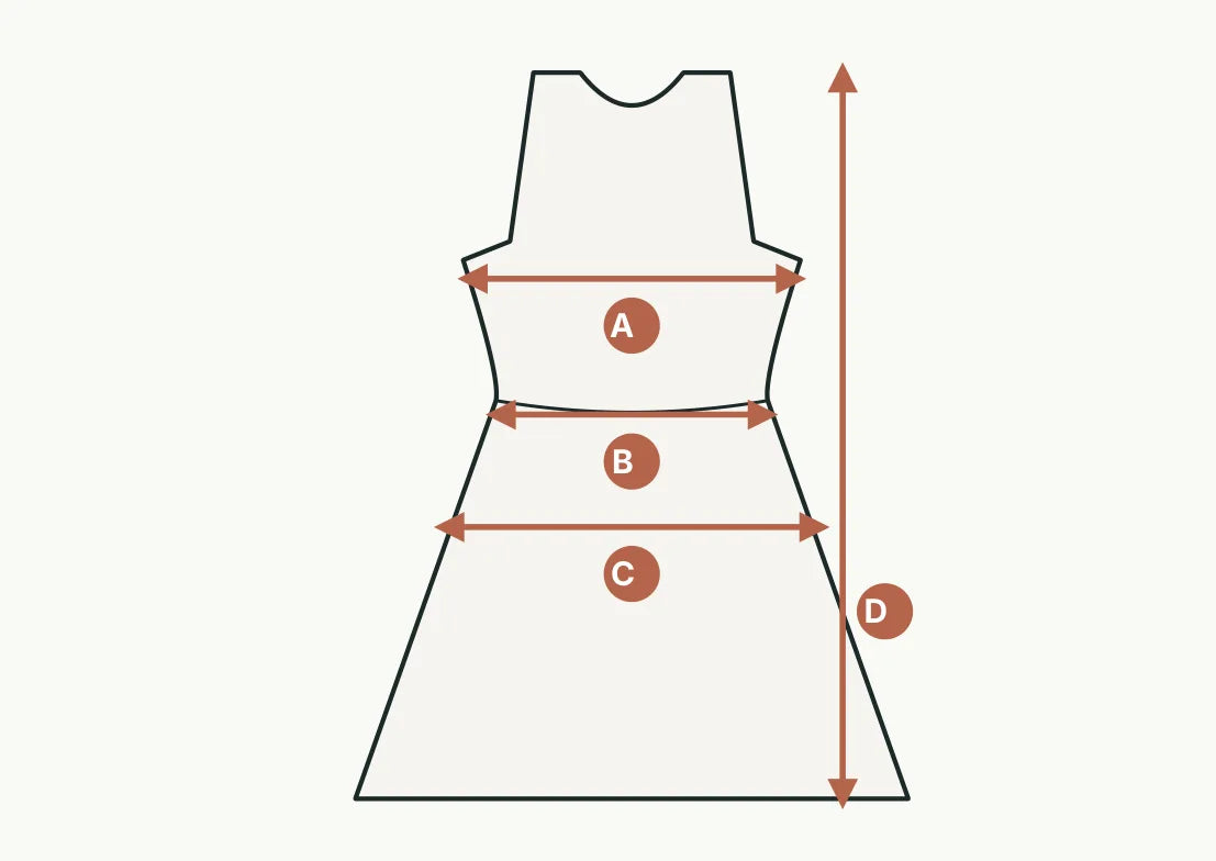 How to measure a dress