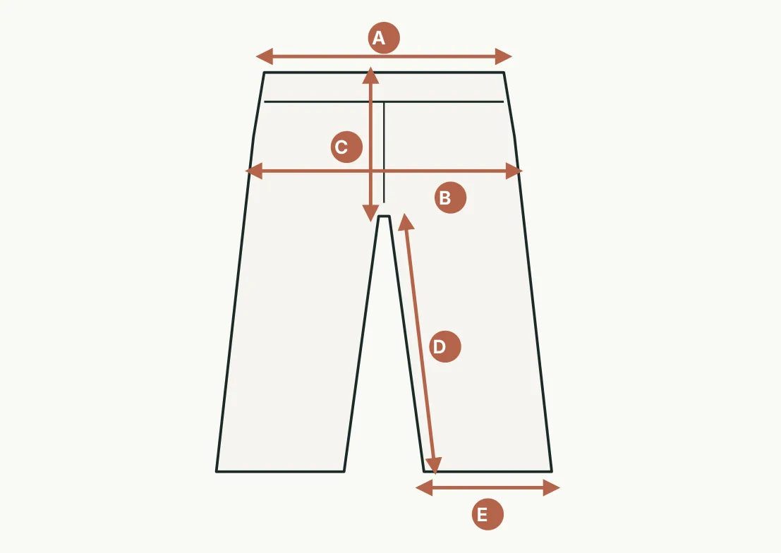 How to measure pants, jeans and shorts